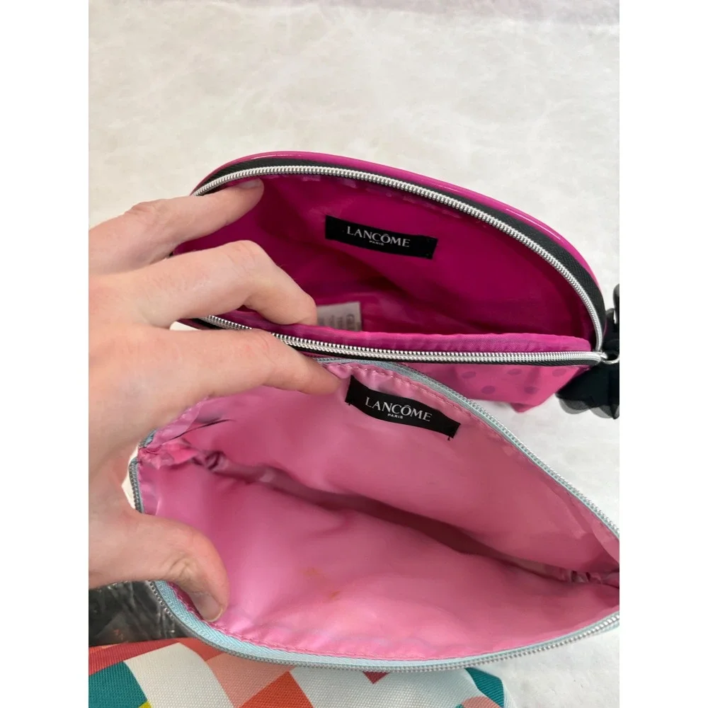 Lot of 4 Makeup Bags Clinique‎ Tyler Dawson Lancome Anastasia Beverly Hills Mesh